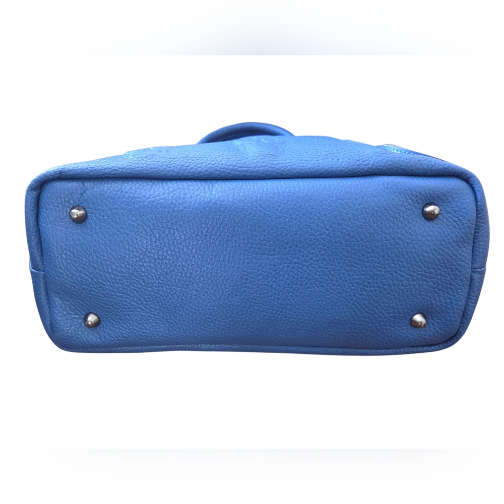 IO Pelle Italia NEW Large Skull Embossed Leather Satchel/Crossbody Bag Dust Bag - Picture 14 of 14
